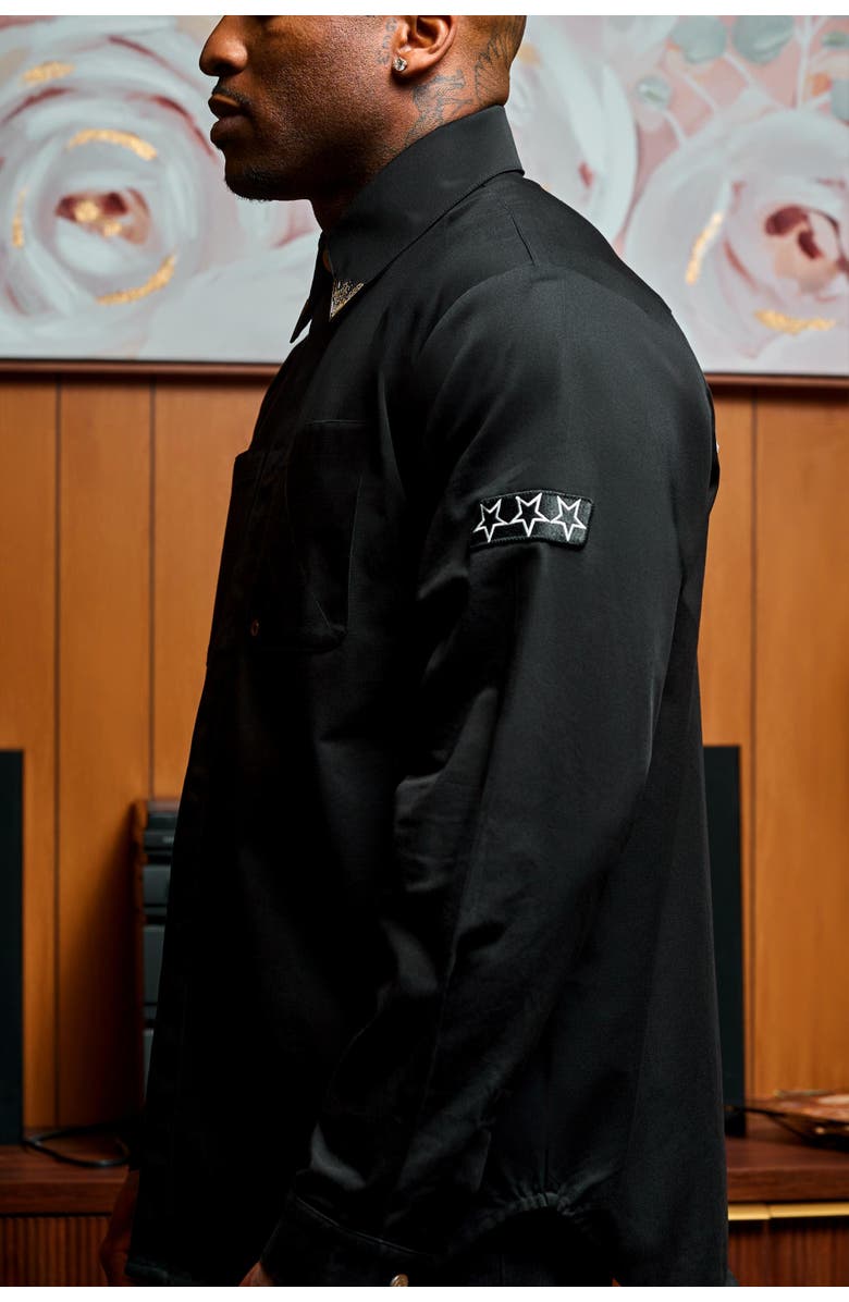 SAINT PERRY Kushner Shirt, Alternate, color, Black