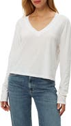 Michael Stars Brea V-Neck Supima Cotton Top