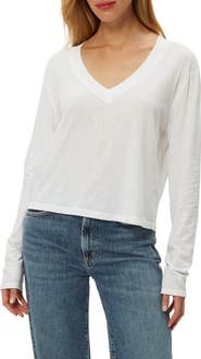 Michael Stars Brea V-Neck Supima Cotton Top