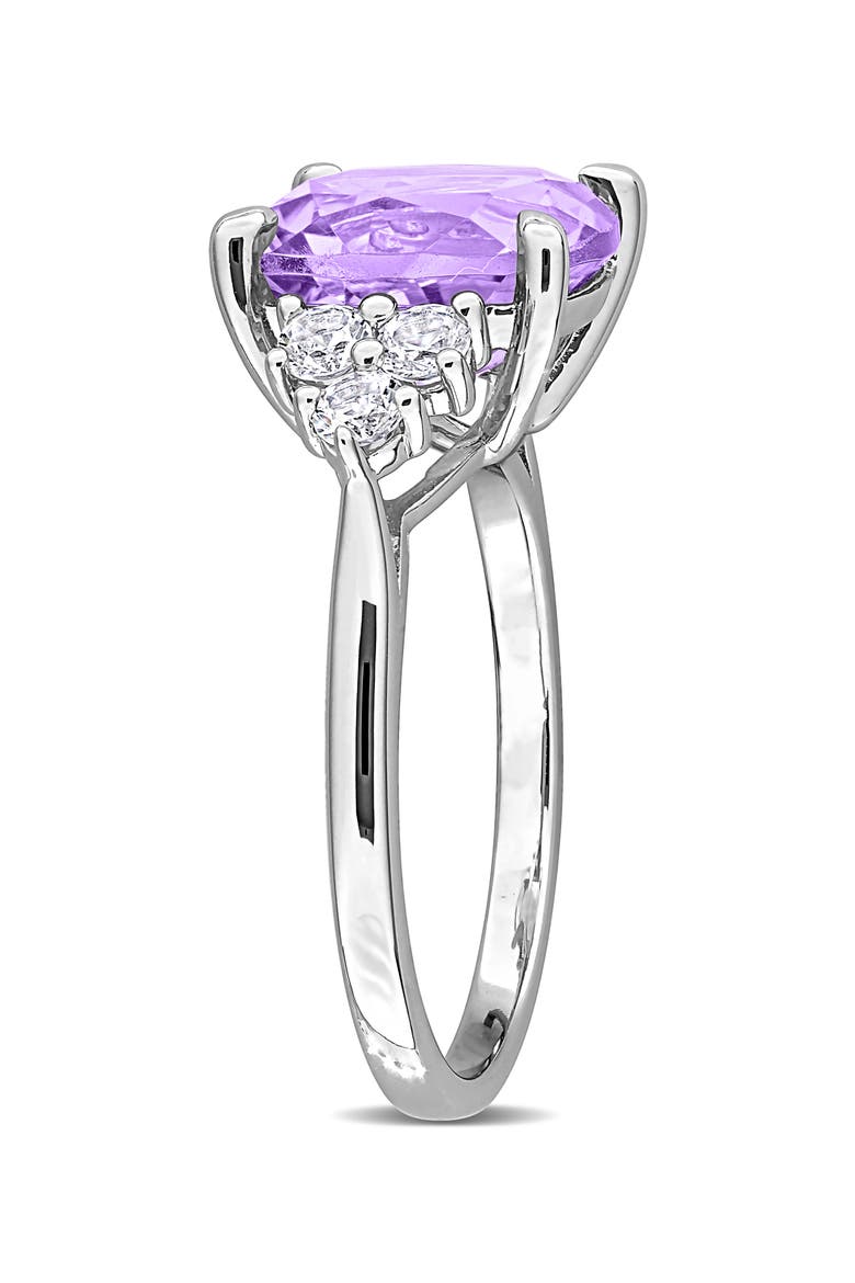Sterling Silver Pink Amethyst Ring, Alternate, color, PURPLE