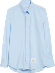 Thom Browne Straight Fit Button-Down Shirt