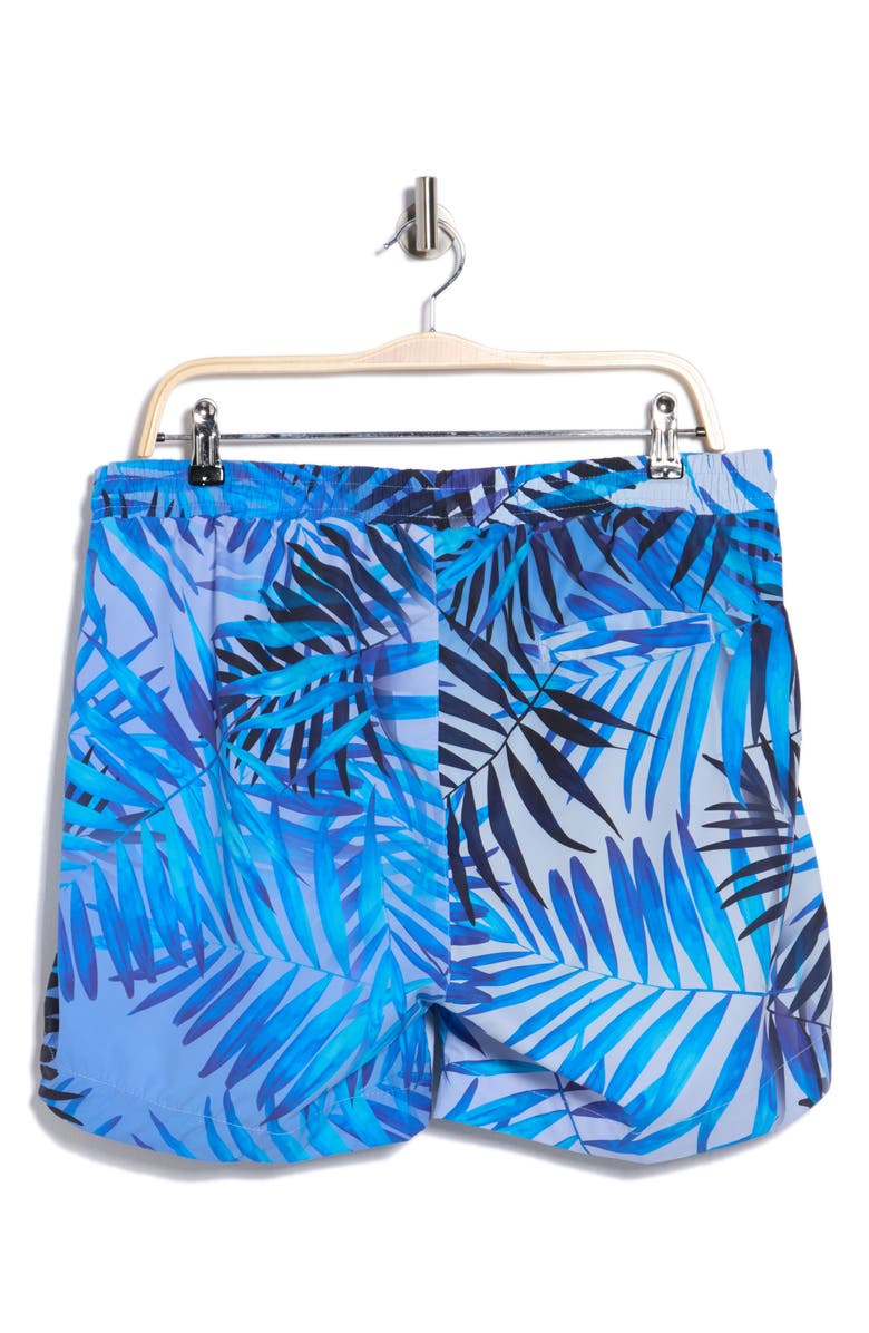 BOSS Calala Swim Trunks, Alternate, color, Medium Blue