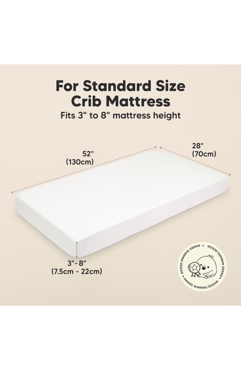 KeaBabies Soothe Fitted Crib Sheet, Alternate, color, Cloud