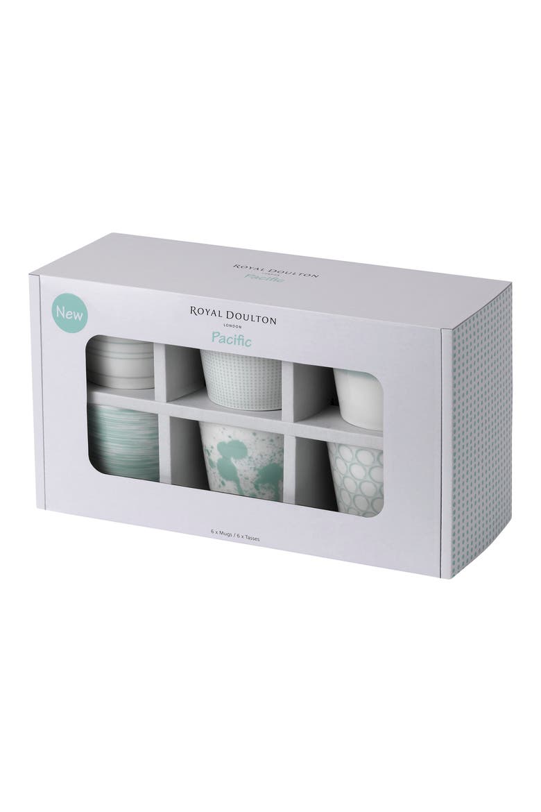 Pacific Mint Dots Set of 6 Mugs, Alternate, color, ASSORTED