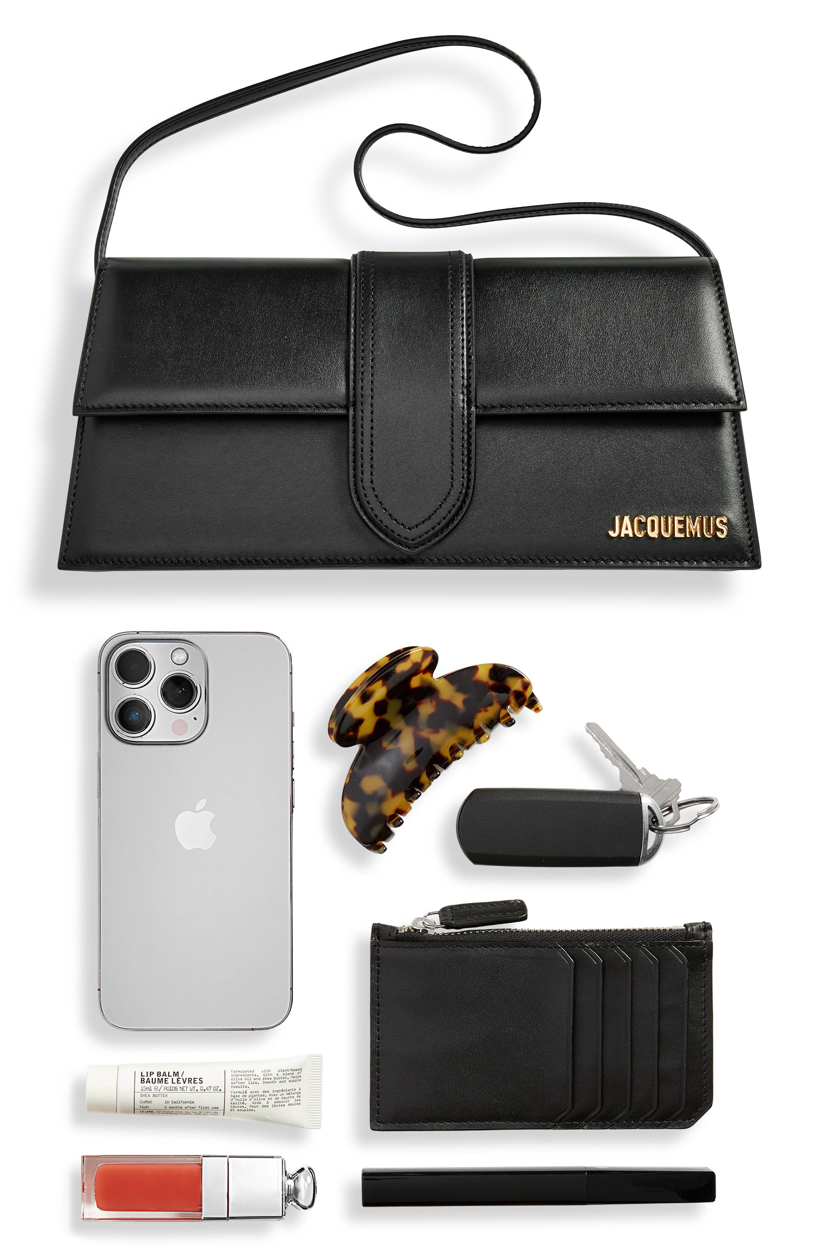 Женские сумки Jacquemus Long Le Bambino Leather Shoulder Bag — фото 7