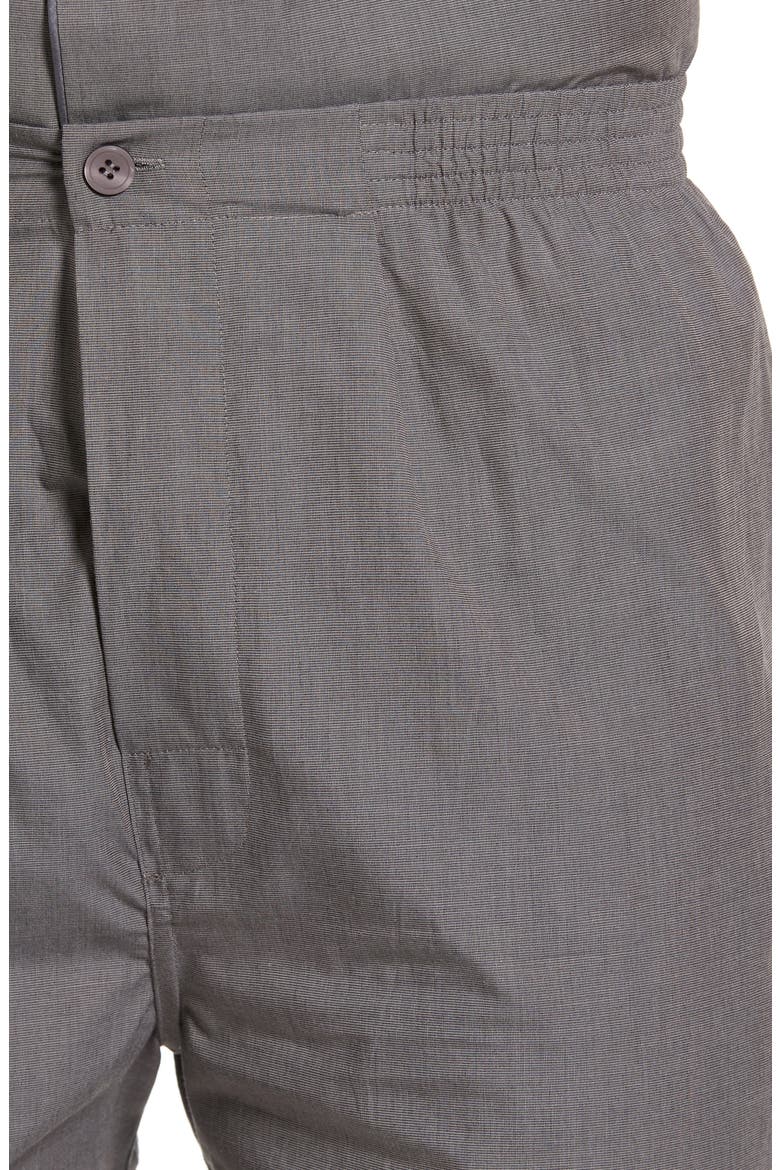 Cotton Short Pajamas, Alternate, color, CHARCOAL