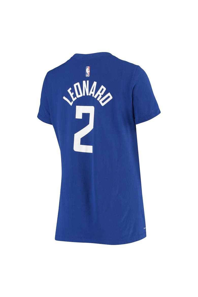 Women's Nike Kawhi Leonard Royal LA Clippers Name & Number Performance T-Shirt, Alternate, color, Royal