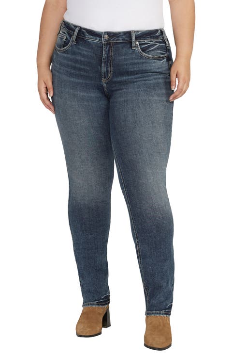 Suki Straight Leg Jeans (Plus Size)