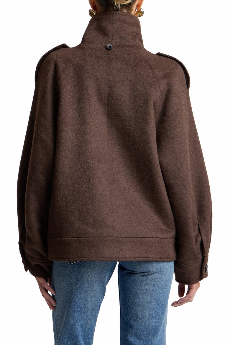 Oversized Coat with Detachable Scarf, Alternate, color, SABLE