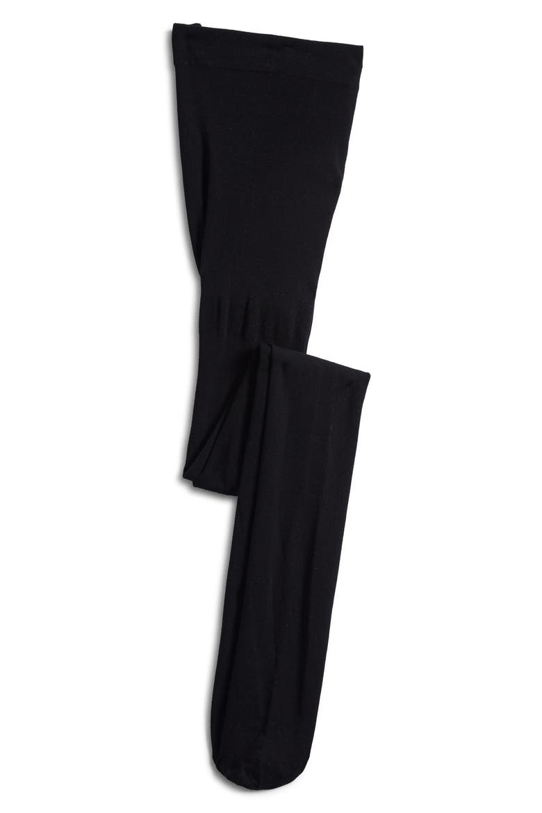 Kids' Solid Tights, Main, color, BLACK
