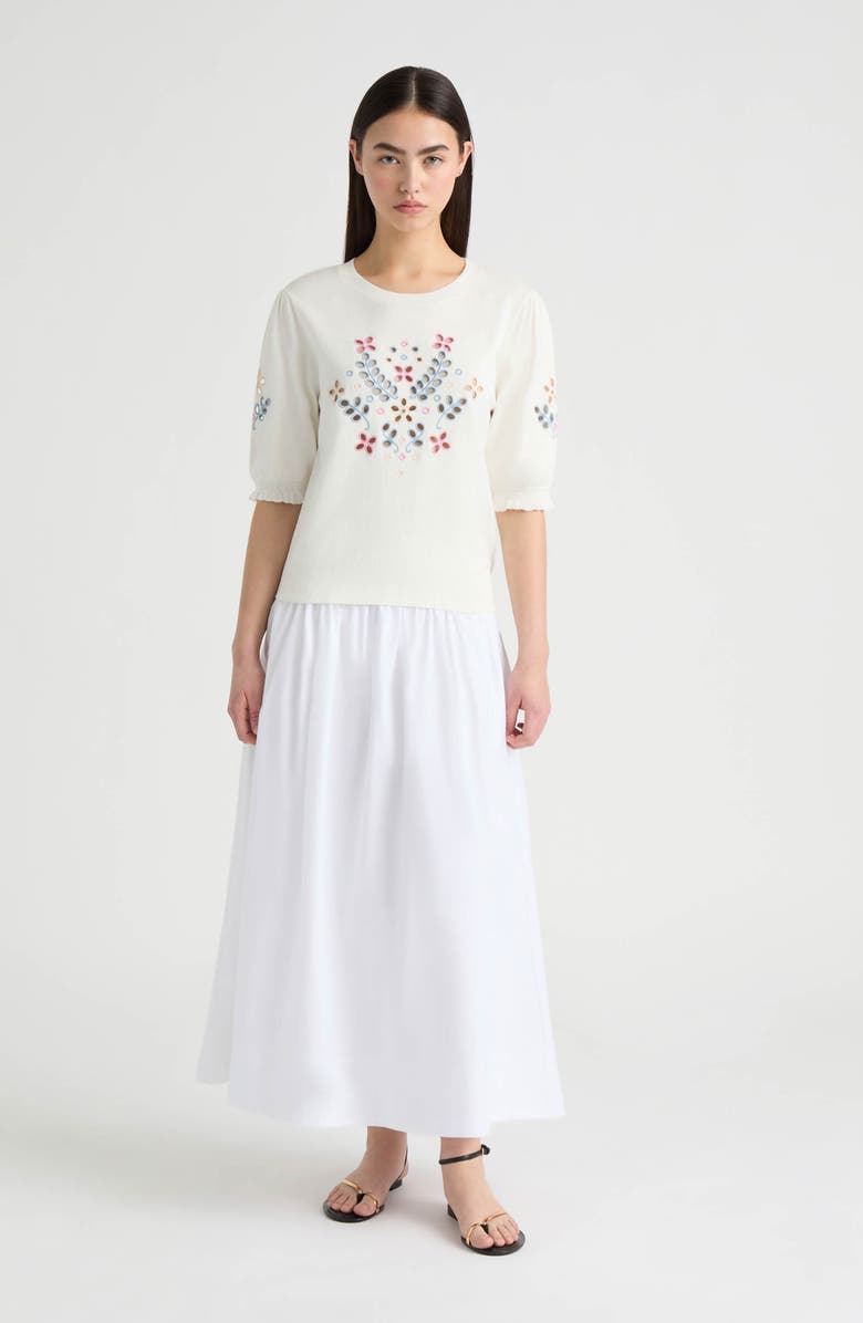 NVLT Eyelet Embroidered Sweater, Alternate, color, Marshmallow