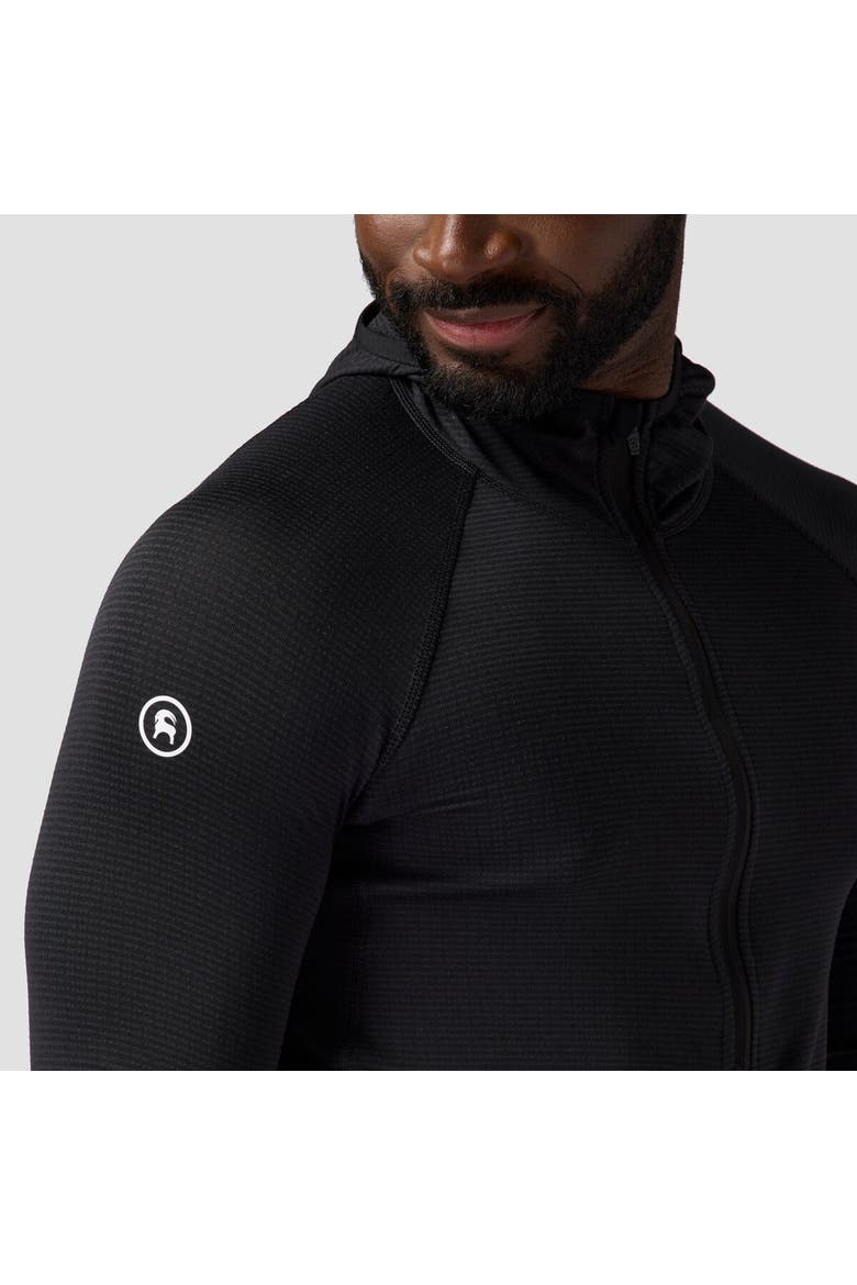 Men's Bga Pines Microgrid Ul Baselayer 1/2-zip Scuba Top, Alternate, color, Black