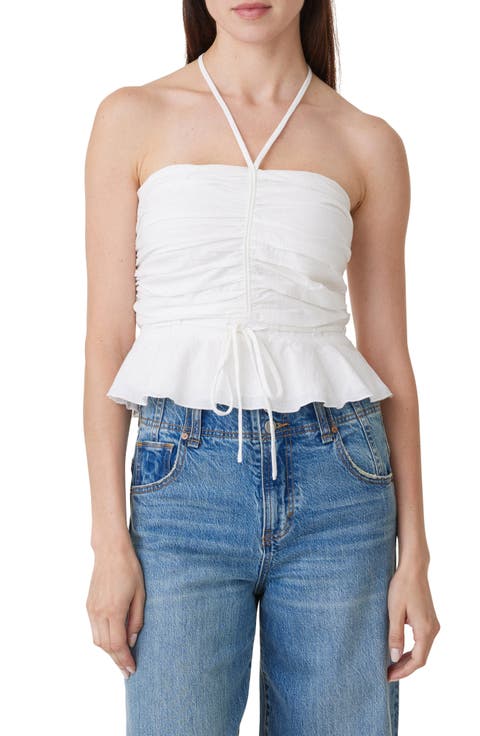Ruched Halter Top