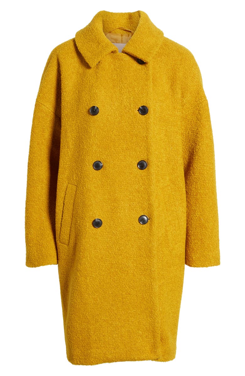 Madewell Double Breasted Bouclé Coat, Alternate, color,