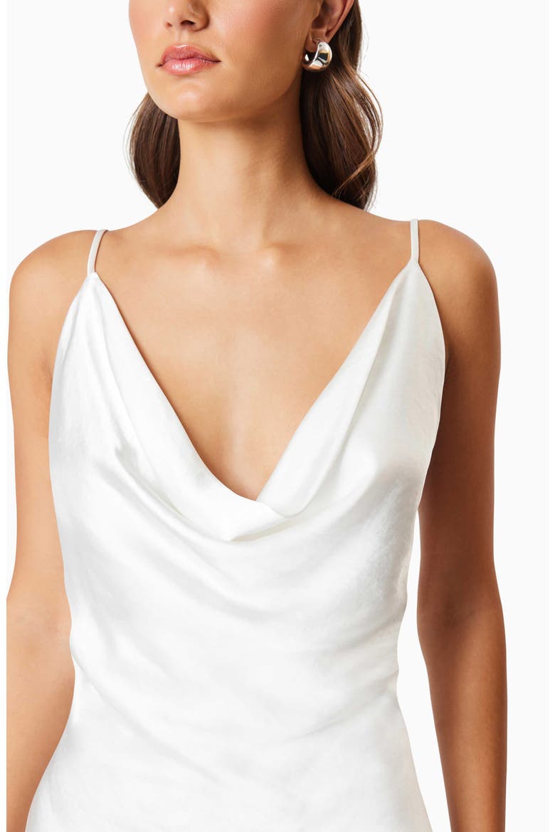 Clementine Satin Gown, Alternate, color, IVORY