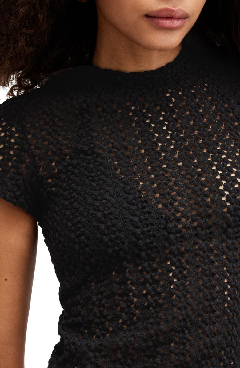 AllSaints Karma Stevie Lace Top, Alternate, color,