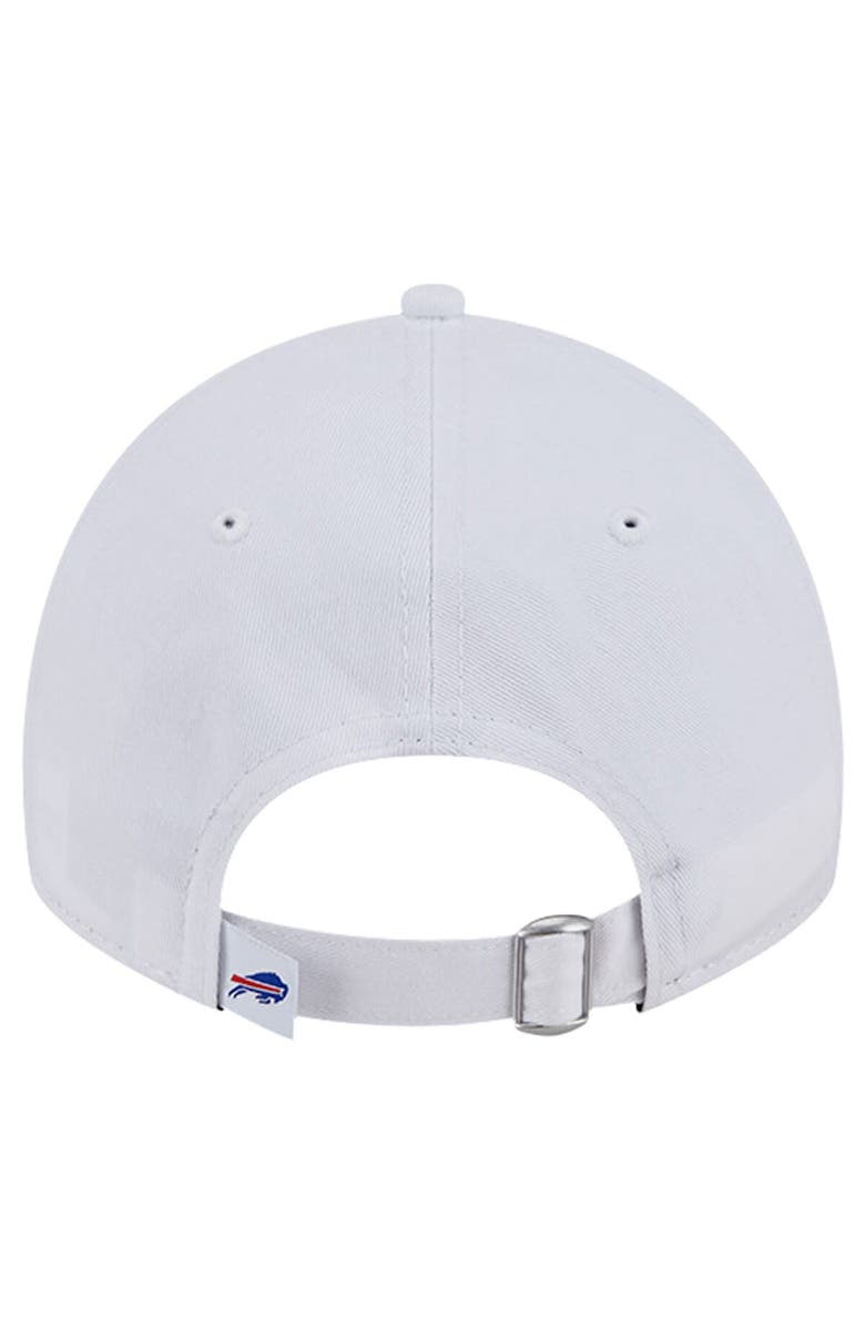 New Era Men's New Era White Buffalo Bills Main 9TWENTY Adjustable Hat, Alternate, color,