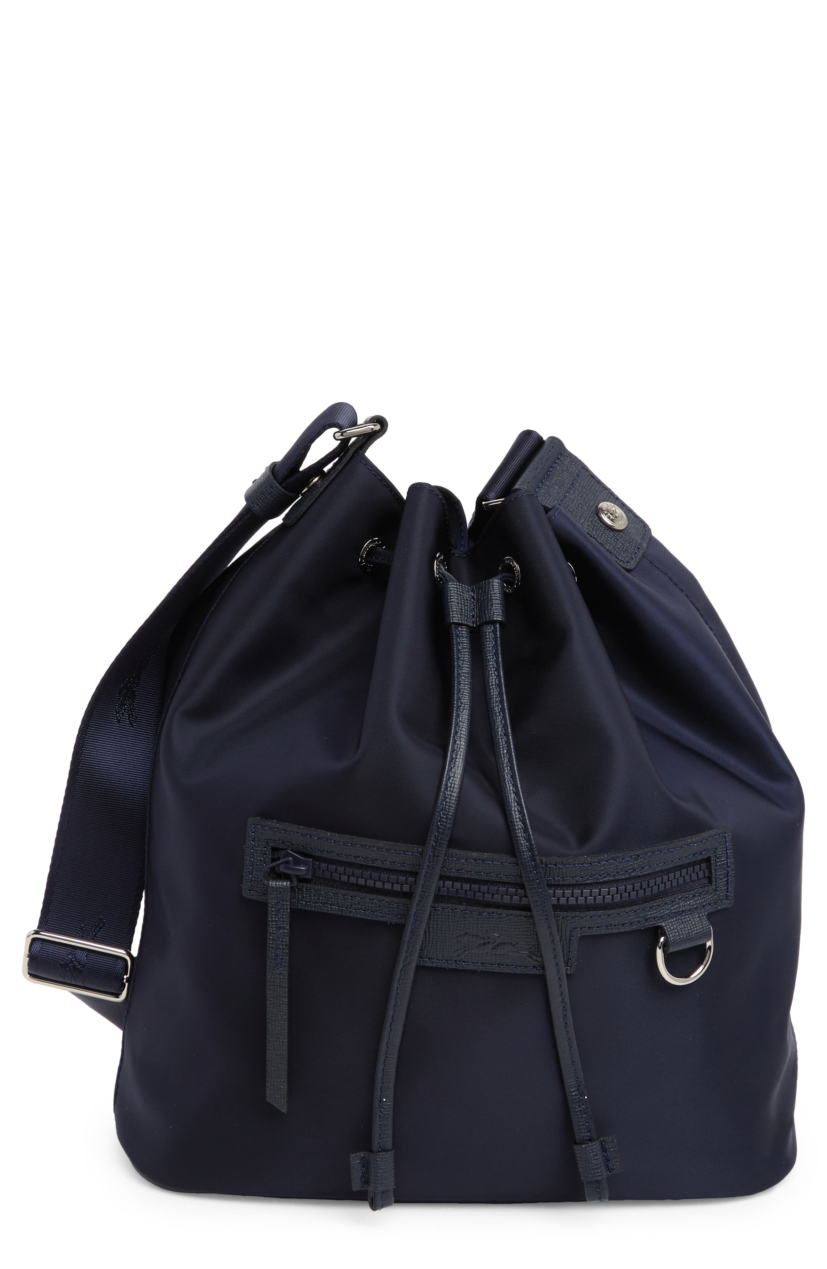 Longchamp Neoprene Bucket Bag, Main, color, 