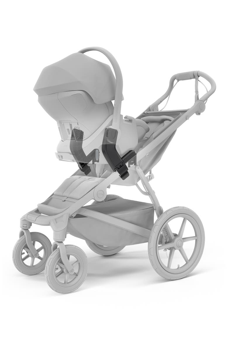 Urban Glide 3 Single Adaptor for Maxi-Cosi/Cybex/BeSafe/Nuna Infant Car Seats, Alternate, color, BLACK