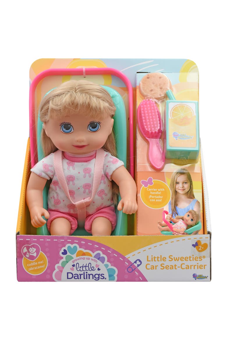 Little Sweeties Carseat Carrier for 10 Inch Dolls, Alternate, color, Multicolored
