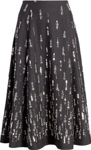Cinq à Sept Selene Bead & Sequin Detail Skirt