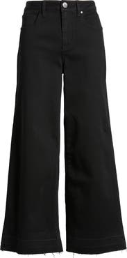 1822 Denim Release Hem High Waist Wide Leg Jeans