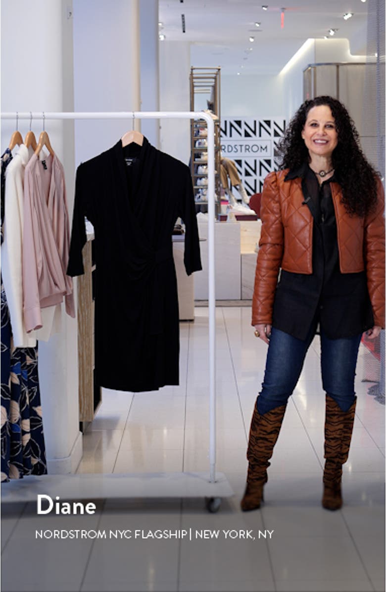 Cascade Faux Wrap Dress, sales video thumbnail