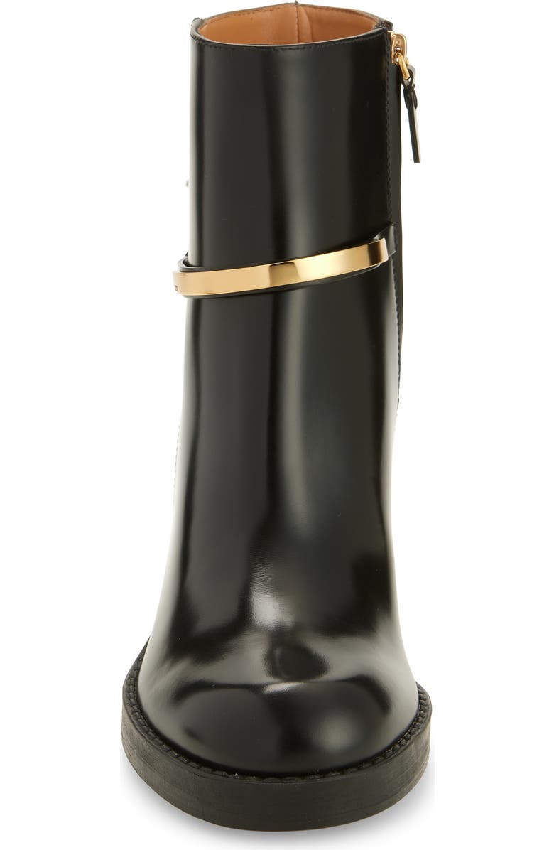 Tod's Bar Block Heel Ankle Boot, Alternate, color, Nero