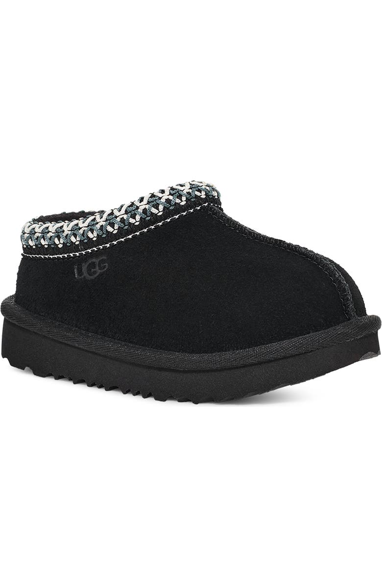 UGG<sup>®</sup> Kids' Tasman II Water Resistant Slipper, Main, color, Black