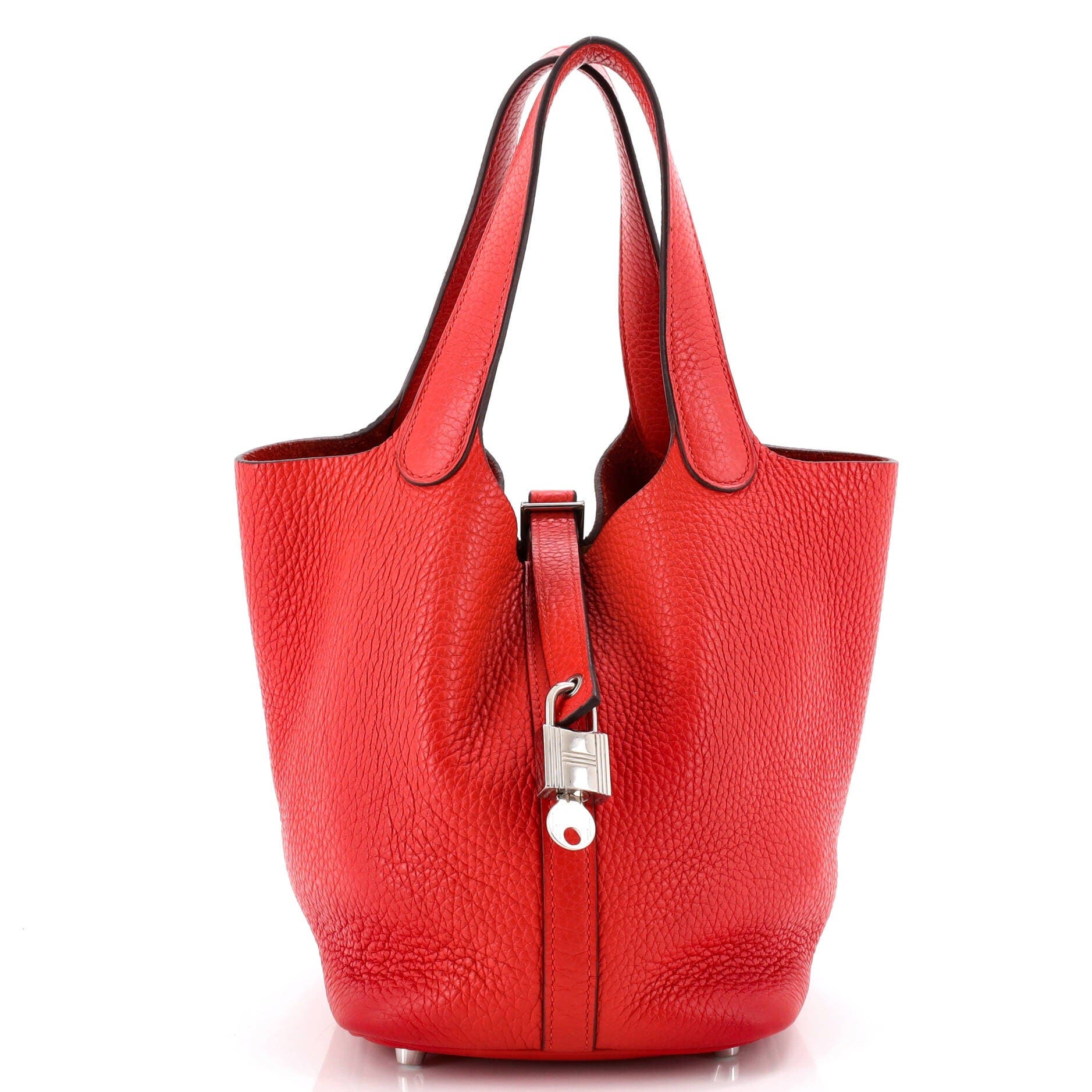 Picotin Lock Bag Clemence PM, Main, color, Red