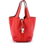 Pre-Owned Hermes Picotin Lock Bag Clemence PM