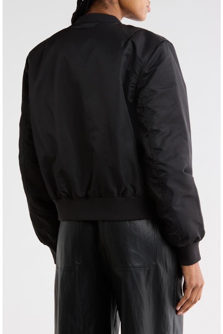 Bomber Jacket, Alternate, color, NYLON BLACK