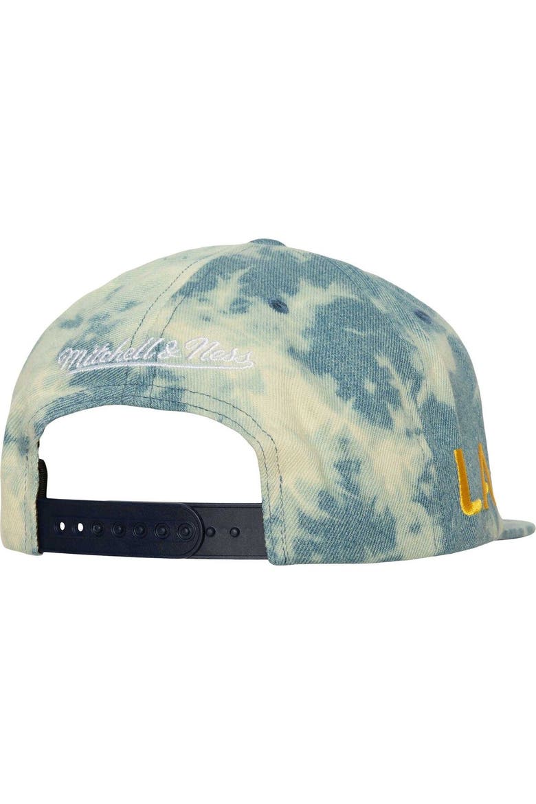 Men's Mitchell & Ness Blue LA Galaxy Acid Wash Snapback Hat, Alternate, color, Blue