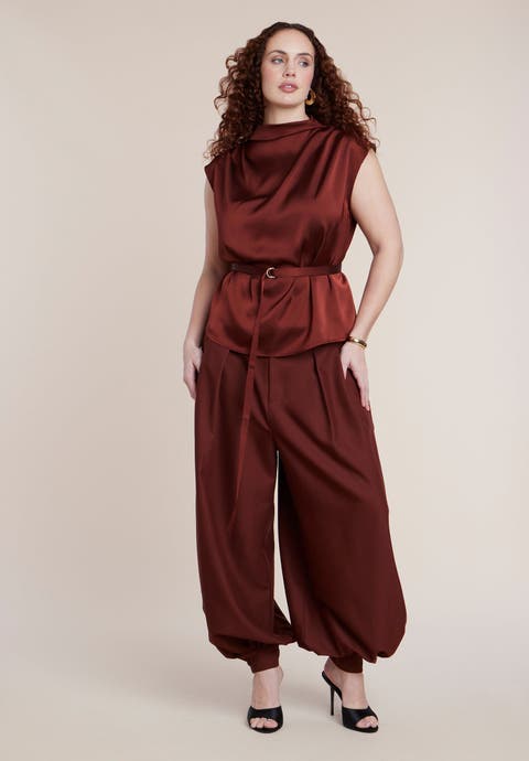 Balloon Trouser With Pleats