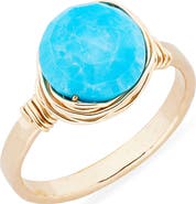 Nashelle Semiprecious Stone Wire-Wrapped Ring