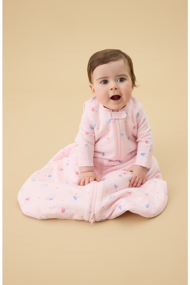 Front Opening Sleeping Bag, Alternate, color, Pink Bunny