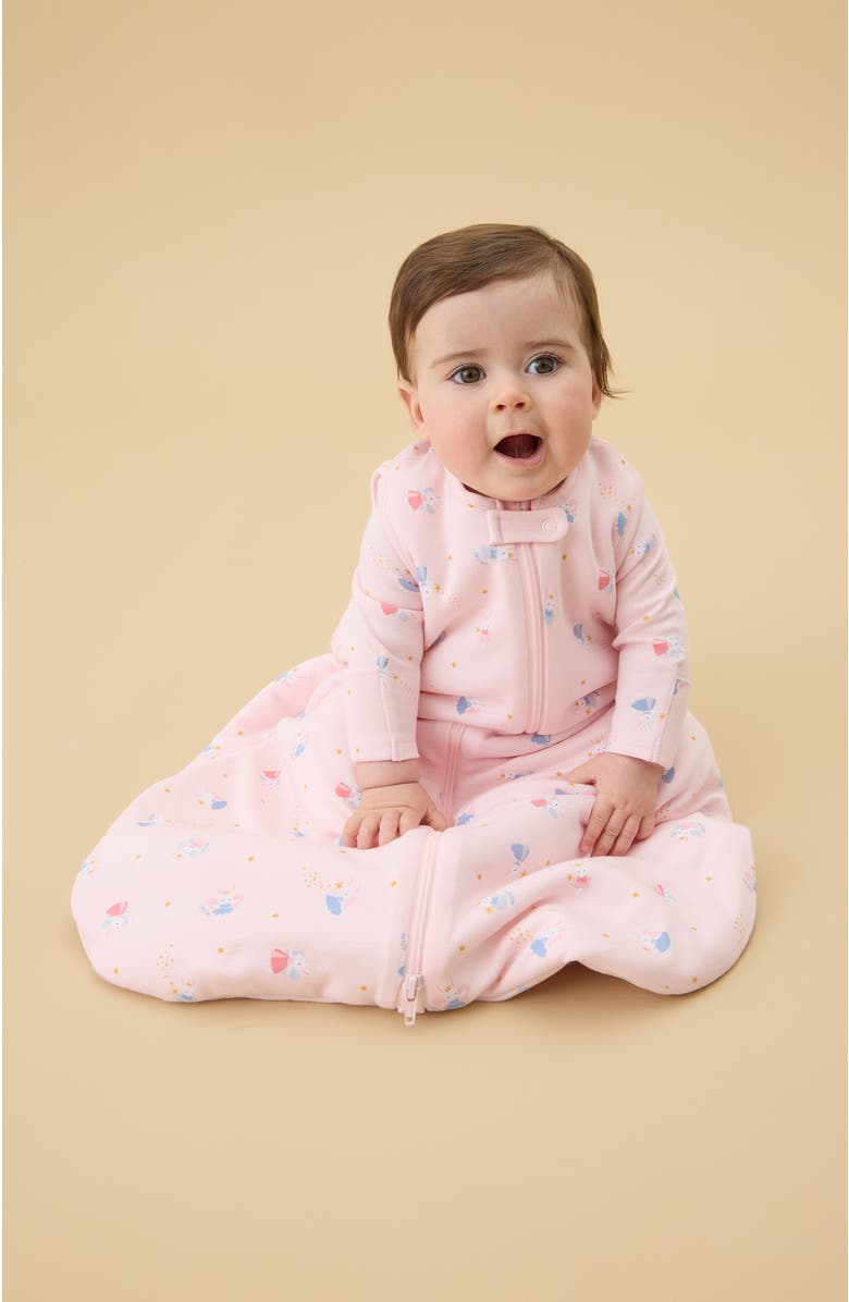 MORI Front Opening Sleeping Bag, Alternate, color, Pink Bunny