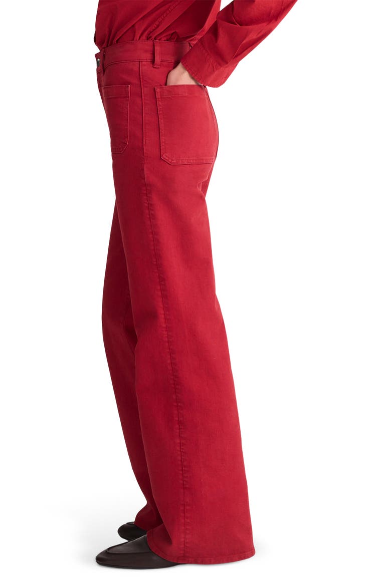The Emmy Patch Pocket Wide Leg Pants, Alternate, color, CHERRY