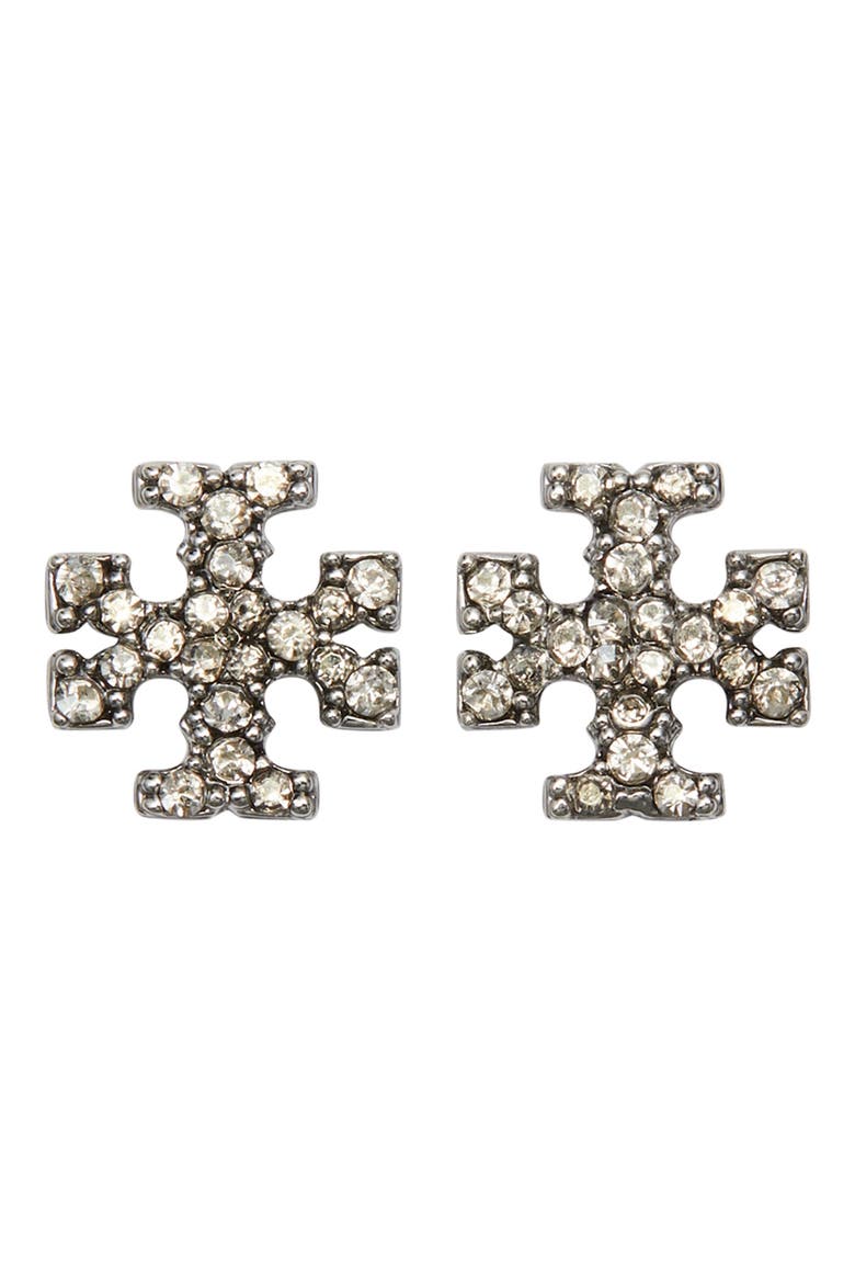 Moondance Pendant Necklace & Pavé Stud Earrings Gift Set, Alternate, color, TORY SILVER / PEARL