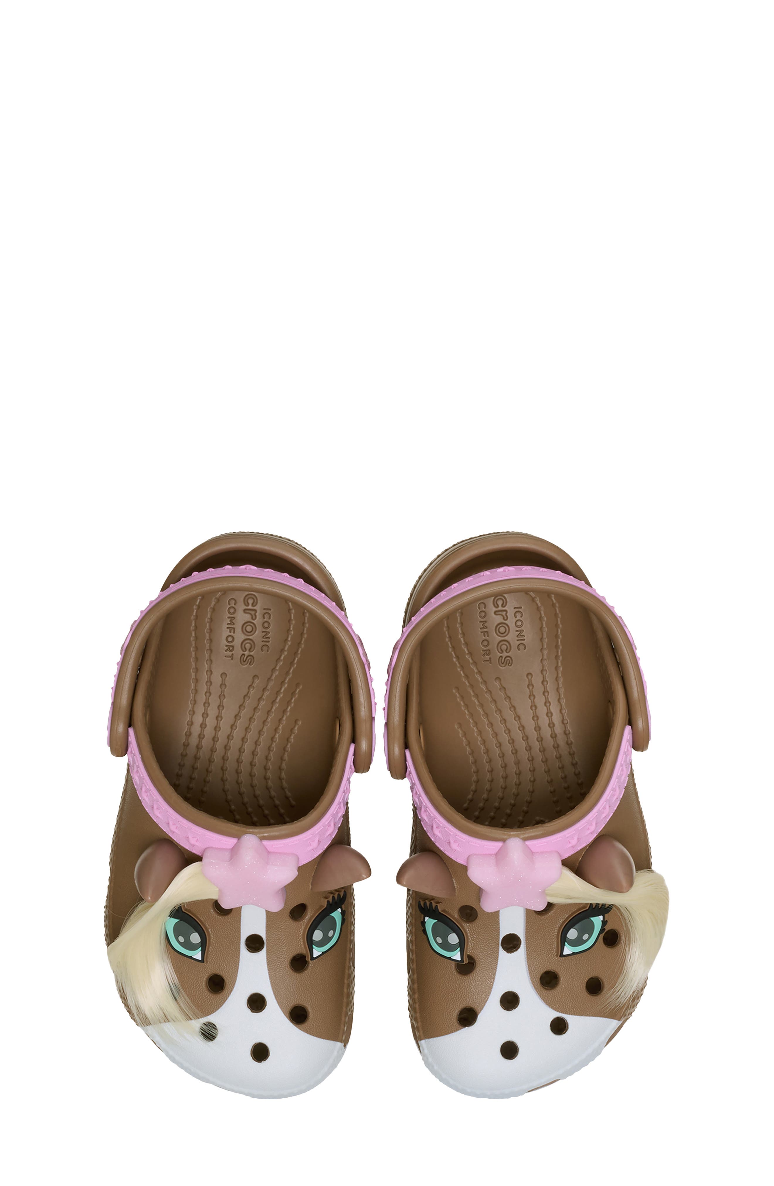CROCS Kids' Classic IAM Horse Clog, Alternate, color, Milk Chocolate