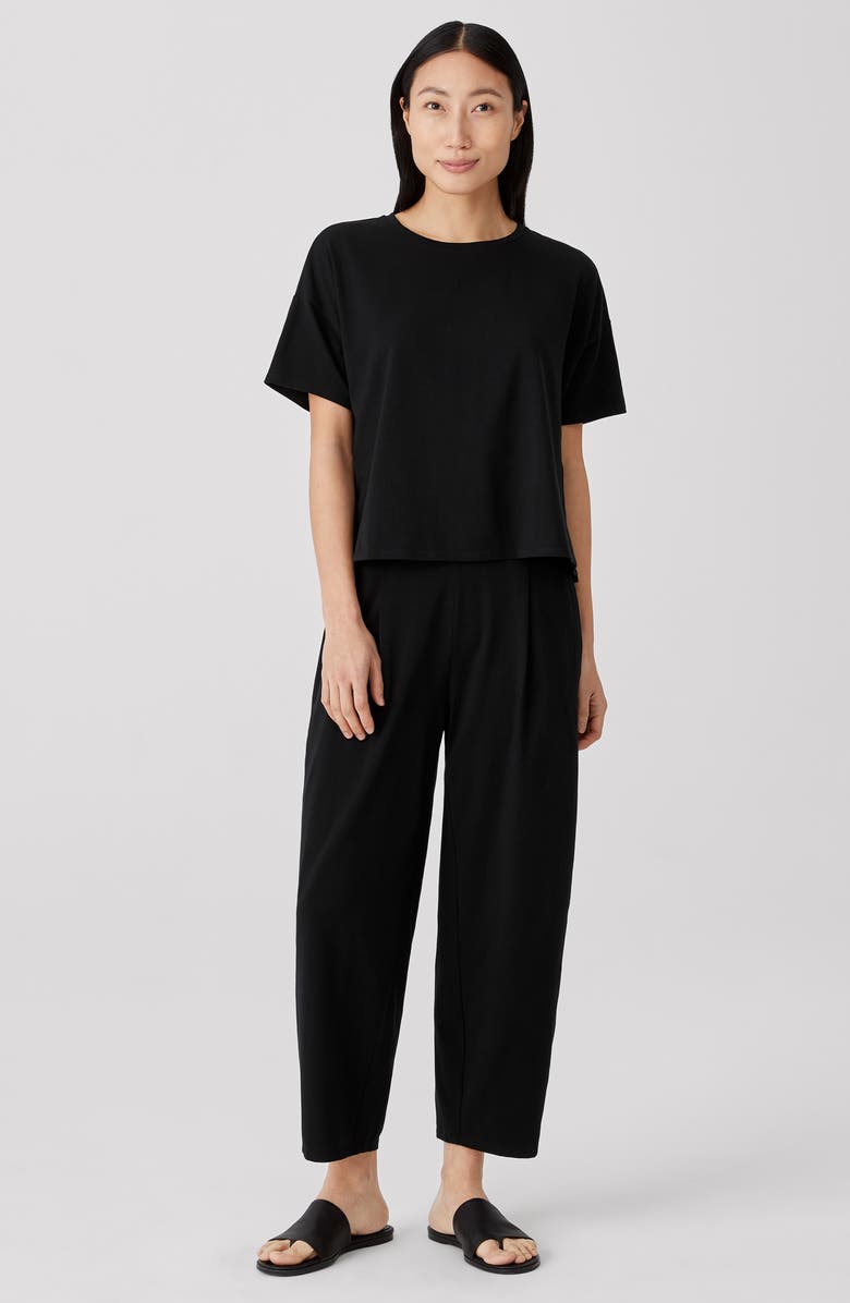 Eileen Fisher Stretch Organic Cotton Boxy Top, Alternate, color, 