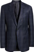 Emporio Armani Plaid Virgin Wool Blazer