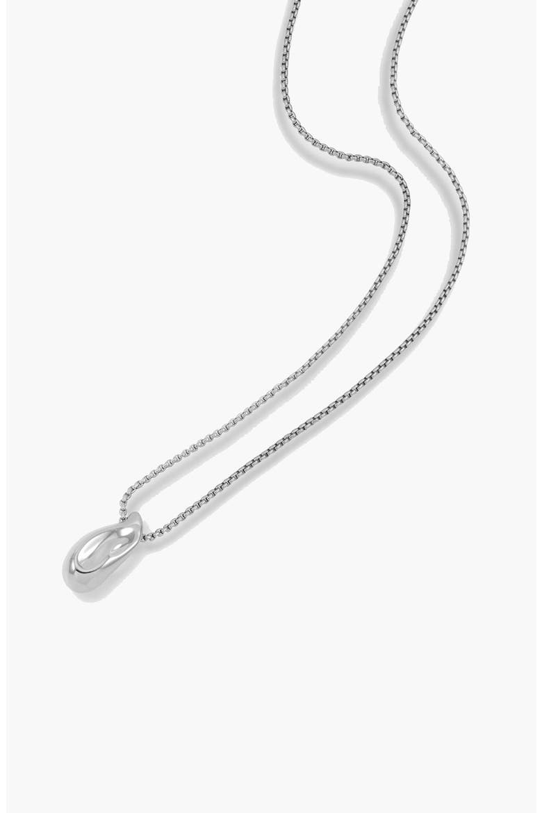 Perto Mini Pendant Necklace, Alternate, color, Silver