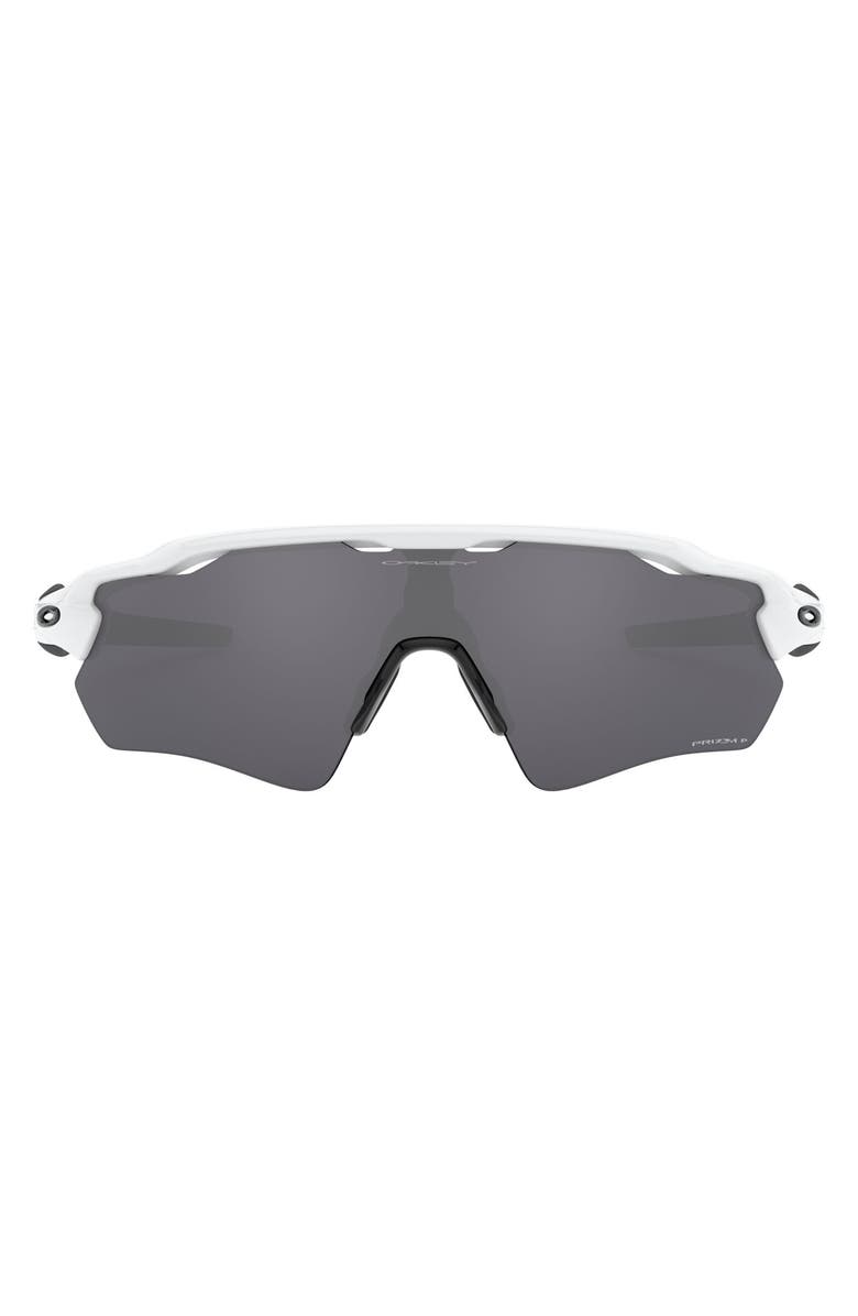 Oakley Radar<sup>®</sup> EV Path<sup>®</sup> 38mm Prizm<sup>™</sup> Polarized Wrap Sunglasses, Main, color, White