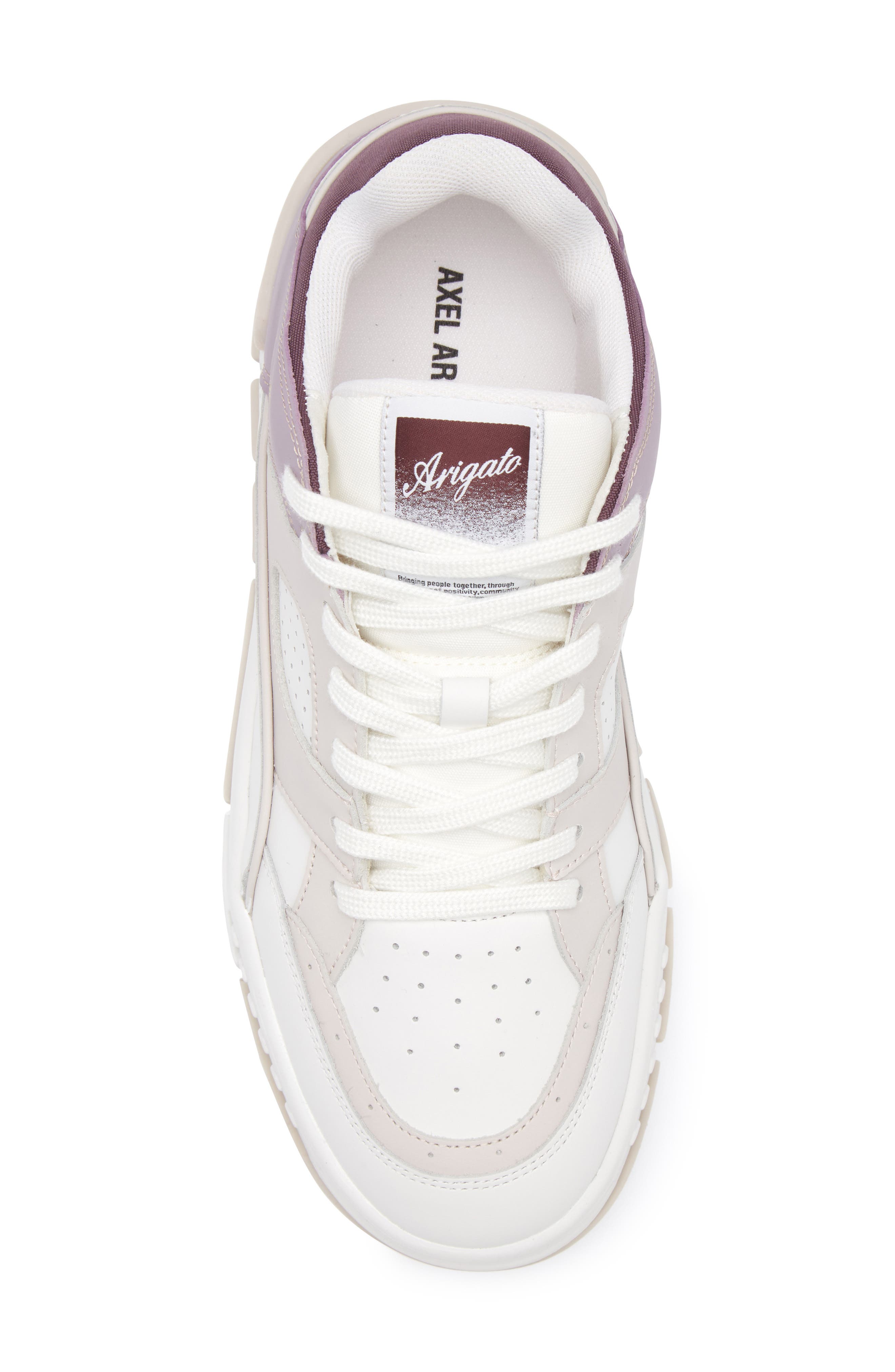 Axel Arigato Area Lo Sneaker, Alternate, color, White/ Lilac