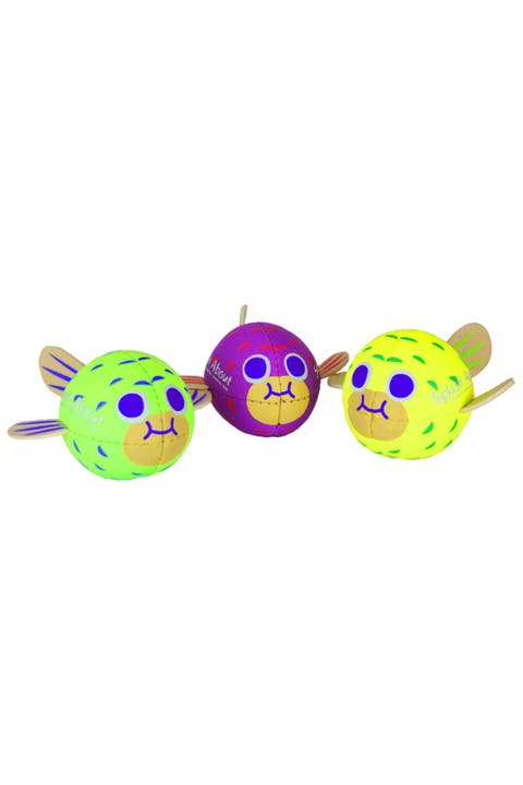 Mini Neoprene Pufferfish Pool Balls - Pack of 3