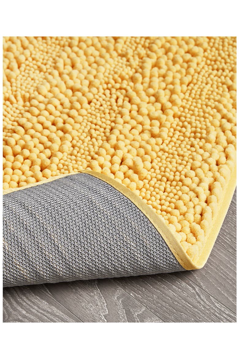 Chenille Set of 2 Bath Rugs, Alternate, color, YELLOW