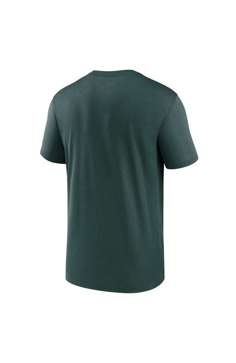 Nike Men's Nike Green Michigan State Spartans On-Court Basketball Legend Practice Performance T-Shirt, Alternate, color, 