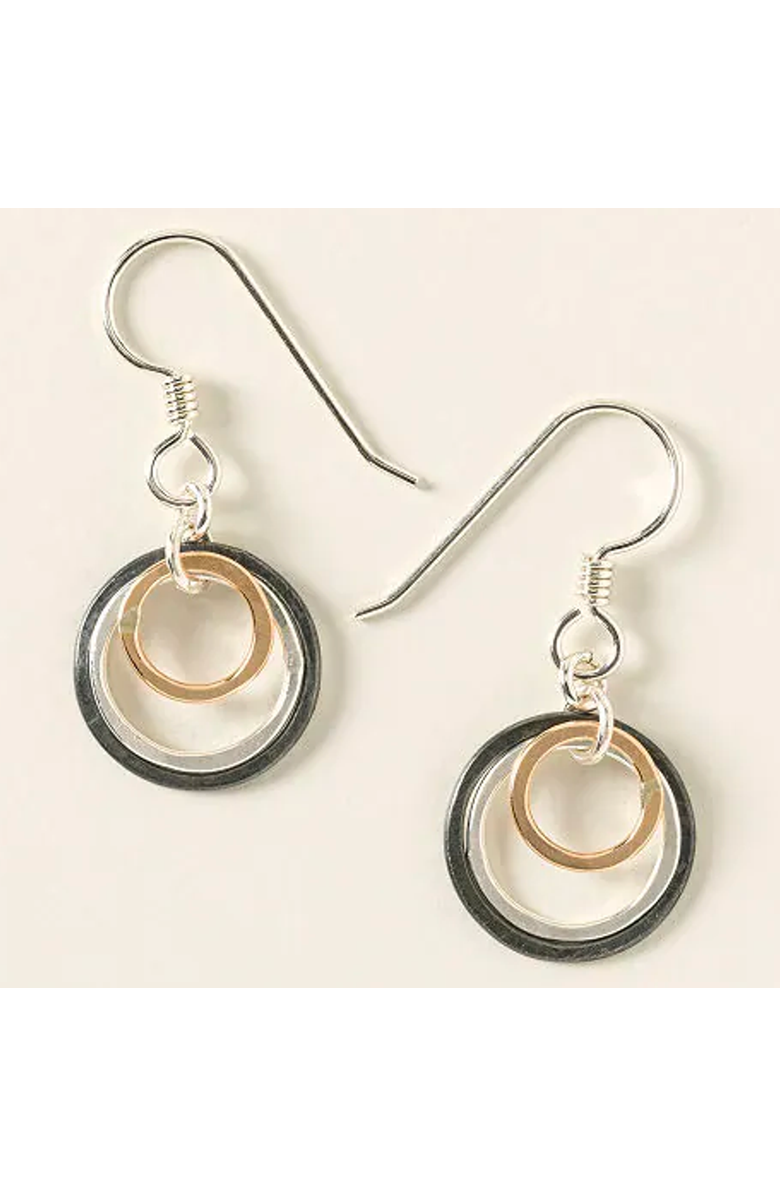 Uncommon Goods Past Present Future Earrings by Freshie and Zero, Alternate, color,