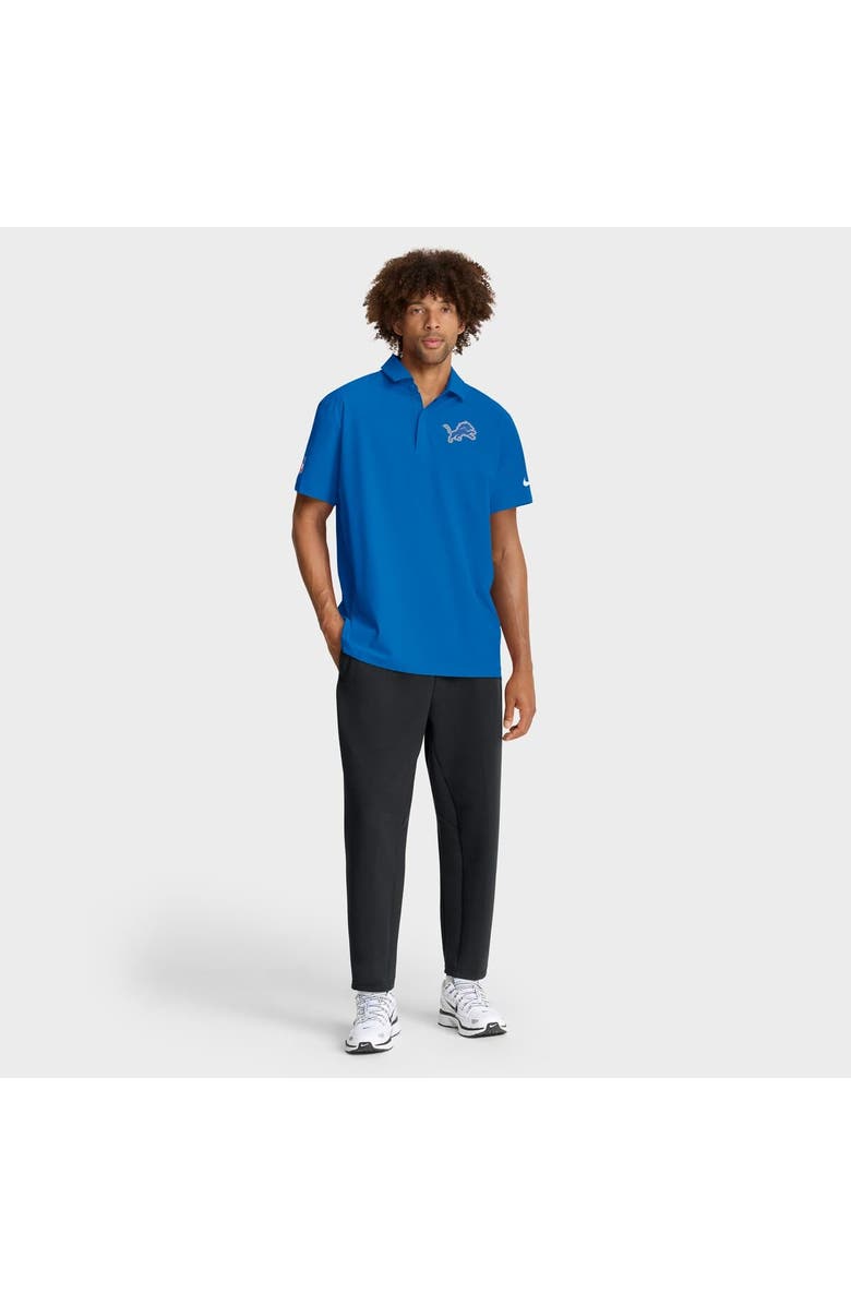 Nike Men's Nike Blue Detroit Lions Sideline City Pride Woven Performance Polo, Alternate, color, Blue